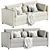 Modern Folding Sofa Model 3D 3D model small image 2