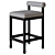 Chic Revival Boucle Modern Stool 3D model small image 3