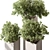 Botanical Garden Outdoor Planter 3D model small image 3