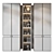 Custom Wardrobe Composition with Decor 3D model small image 2