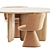 Sleek Modern Chairs & Table 3D model small image 3