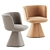 Sleek Modern Chairs & Table 3D model small image 4