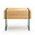 Cosmo Somerset Nightstand with Glass Legs 3D model small image 2