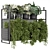 Metal Box Indoor Hanging Plants 3D model small image 1