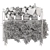 Metal Box Indoor Hanging Plants 3D model small image 4