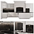  Neo-Classical Corner Kitchen Set 3D model small image 1