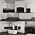  Neo-Classical Corner Kitchen Set 3D model small image 3