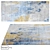West Hollywood Aqua Abstract Rug 3D model small image 1