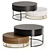 Contemporary Dual-Tone Nesting Coffee Table 3D model small image 1
