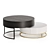 Contemporary Dual-Tone Nesting Coffee Table 3D model small image 3