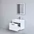 Modern White Bathroom Vanity Set 3D model small image 3