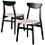 Elegant Hill Dining Table and Rodham Chair 3D model small image 2