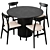 Elegant Hill Dining Table and Rodham Chair 3D model small image 7