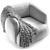 Modern Fabric Armchair Aland 3D model small image 5