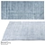 Luxury ORLAND Sky-Blue Geometric Rug 3D model small image 1