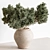 Verdant Green Branch Bouquet 3D model small image 1