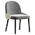 Elegant Leather Swivel Office Chair 3D model small image 1