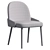 Elegant Leather Swivel Office Chair 3D model small image 4