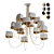 Modern Nuage 15 Pendant Light 3D model small image 1