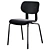 Modern Upholstered Stackable HD Chair 3D model small image 3