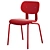 Modern Upholstered Stackable HD Chair 3D model small image 4