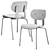 Modern Upholstered Stackable HD Chair 3D model small image 7