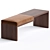 Sleek Contemporary Bench Seating 3D model small image 2