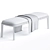 Elegant Henley Bench by Atelier 3D model small image 3