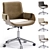 Sleek Onyx Kellan Office Chair 3D model small image 1