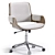 Sleek Onyx Kellan Office Chair 3D model small image 2