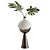 Monstera Leaves in Lit Vase 3D model small image 2