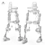 Advanced Robot Prosthetic Exoskeleton 3D model small image 2