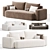 Elegant Mistral Sofa by Marac 3D model small image 3