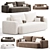 Elegant Mistral Sofa by Marac 3D model small image 5