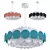 Modern Multicolor Chandelier Set 3D model small image 5