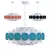 Modern Multicolor Chandelier Set 3D model small image 10