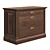 Elegant Vyzha Nightstand Oak 3D model small image 5