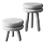 Minimalist Pluma Stool Design 3D model small image 2