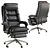 Ergonomic Leather Office Chair 3D model small image 3