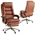 Ergonomic Leather Office Chair 3D model small image 4