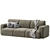 Bonent Velvet Sofa Set 3D model small image 2
