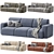 Bonent Velvet Sofa Set 3D model small image 3