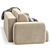 Bonent Velvet Sofa Set 3D model small image 6