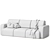 Bonent Velvet Sofa Set 3D model small image 7