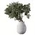 Spring Green Branches Bouquet 3D model small image 1