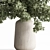 Rustic Green Branch Bouquet 3D model small image 3