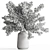 Rustic Green Branch Bouquet 3D model small image 4