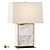 Quartz Panel Brass Bedside Lamp 3D model small image 7