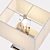 Quartz Panel Brass Bedside Lamp 3D model small image 9