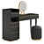 Modern Black Vanity Set, 2015 3D model small image 2